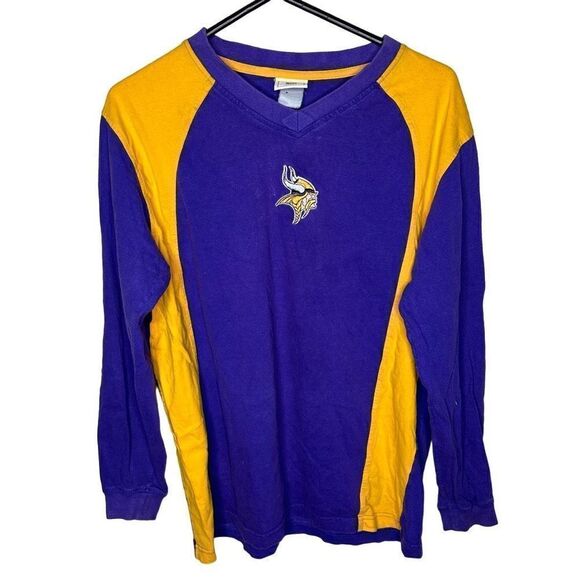 Y2K NFL Vikings Long Sleeve Shirt Medium - Picture 1 of 4